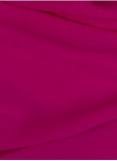 Perfectory PERFECTORY Women Lightweight Solid Chiffon Hijab Shawl Soft Premium Abaya Shawl Wrap Scarves, Long Bridal Hijab Scarf- Hot Pink  - Image 2