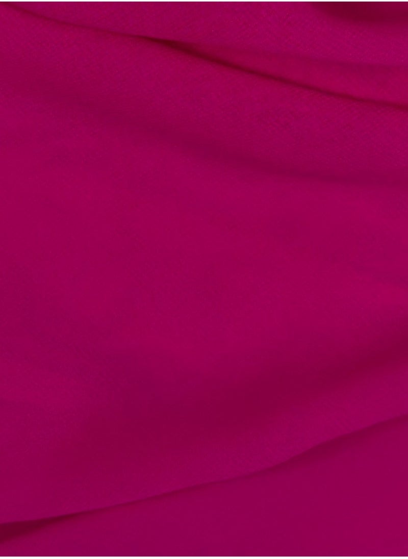 Perfectory PERFECTORY Women Lightweight Solid Chiffon Hijab Shawl Soft Premium Abaya Shawl Wrap Scarves, Long Bridal Hijab Scarf- Hot Pink  - Image 2