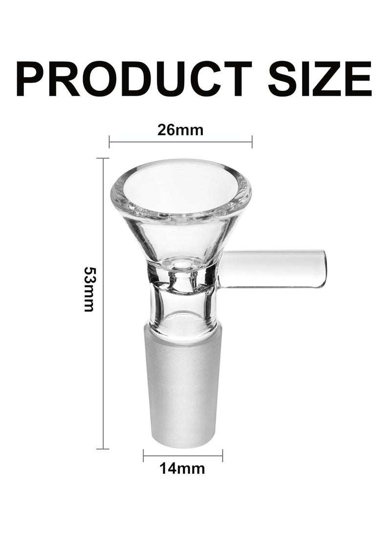 8 pcs Lab Short Stem Funnels, Lab Short Stem Glass Funnels 14mm - Set of 8 Precise for Filtration and Transfers