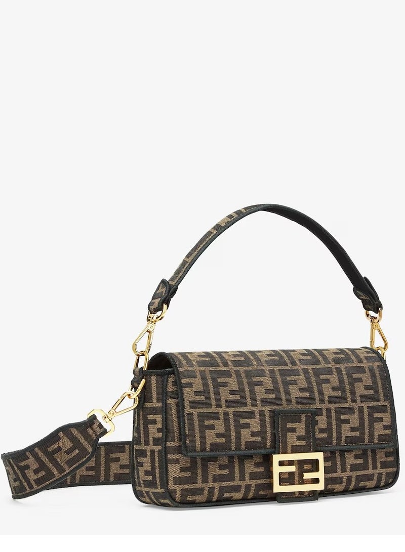 Fendi Rx Baguette Brown FF jacquard fabric bag - Image 2