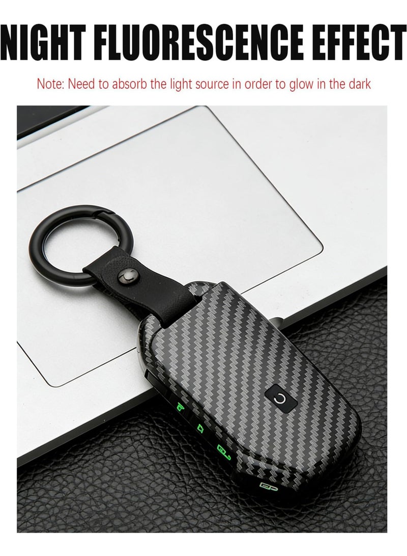 NOSKIN Carbon Fiber Key Fob Cover with Keychain,ABS Plastic Protective Case,Fit for Kia Ceed Cerato Forte Niro Seltos Sorento Soul Sportage Telluride - Image 5