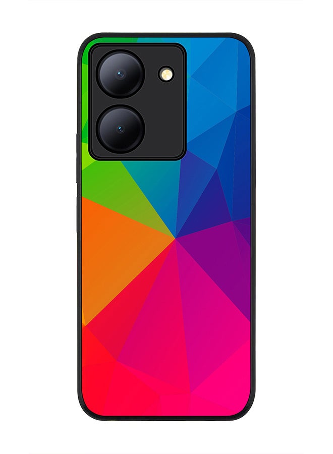 Stylizedd Rugged Black Edge case for Vivo Y36 / Vivo Y36 5G, Slim fit Soft Case Flexible Rubber Edges Anti Drop TPU Gel Thin Cover - Air, Water, Earth, Fire - Image 1