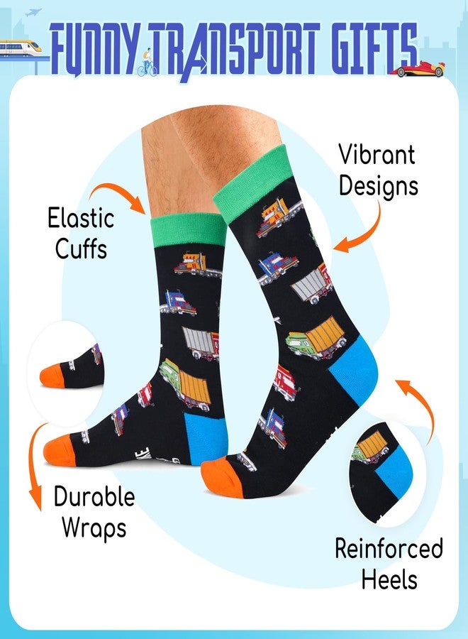 Zmart Cool Trucker Socks -Truck Driver Gifts for Men, Funny Truck Accessories - Image 2