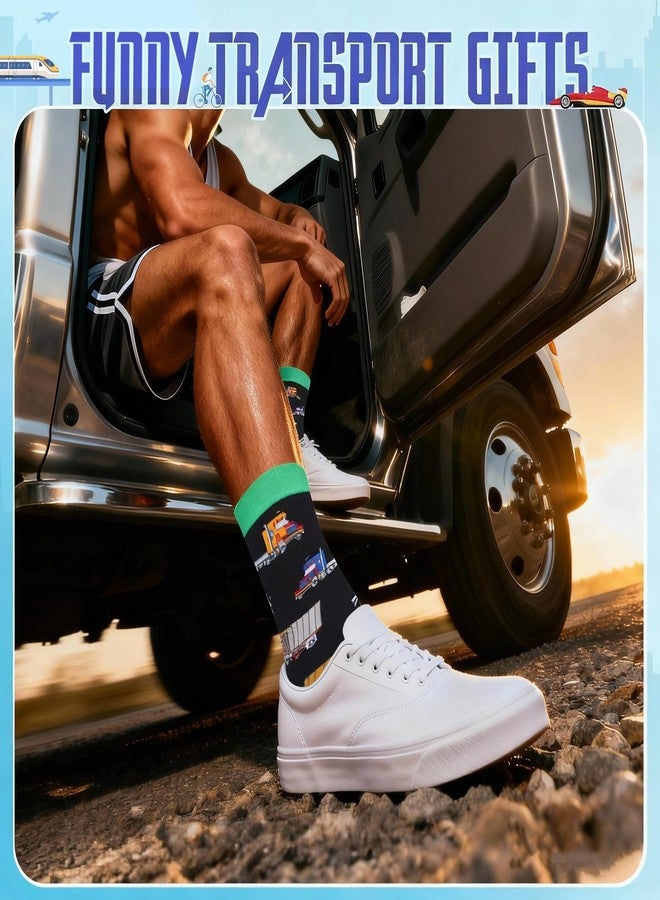 Zmart Cool Trucker Socks -Truck Driver Gifts for Men, Funny Truck Accessories - Image 5