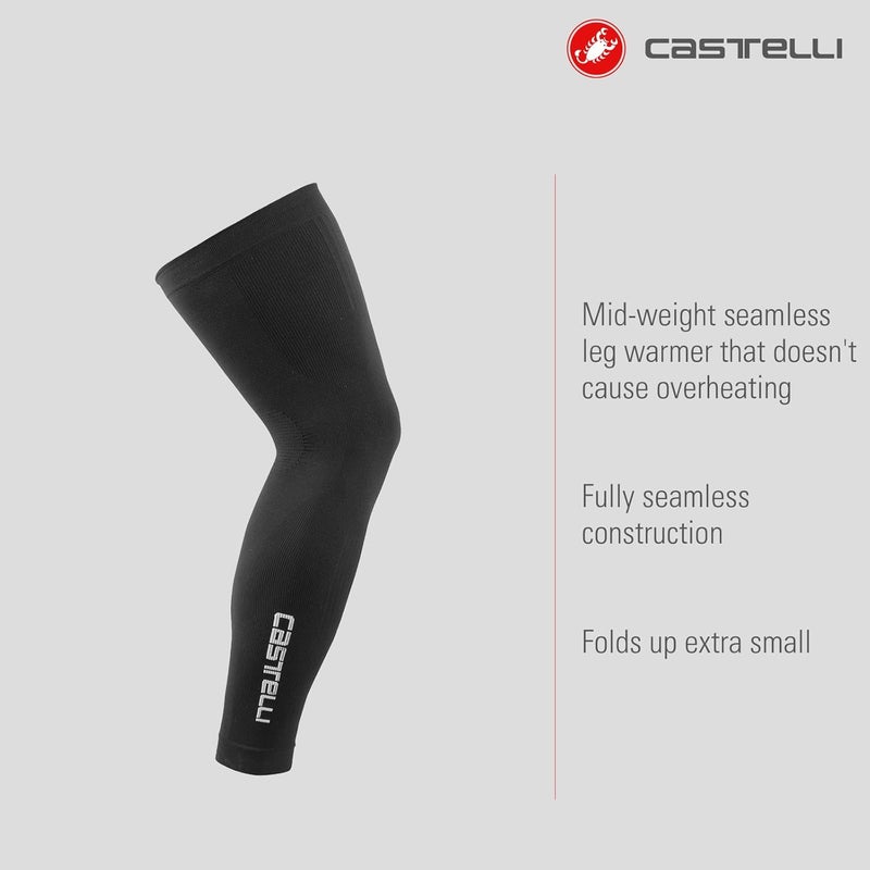 Castelli Men’s Pro Seamless Leg Warmers, Lightweight, Breathable & Warm Thermal Protection for Road Cycling - Image 1