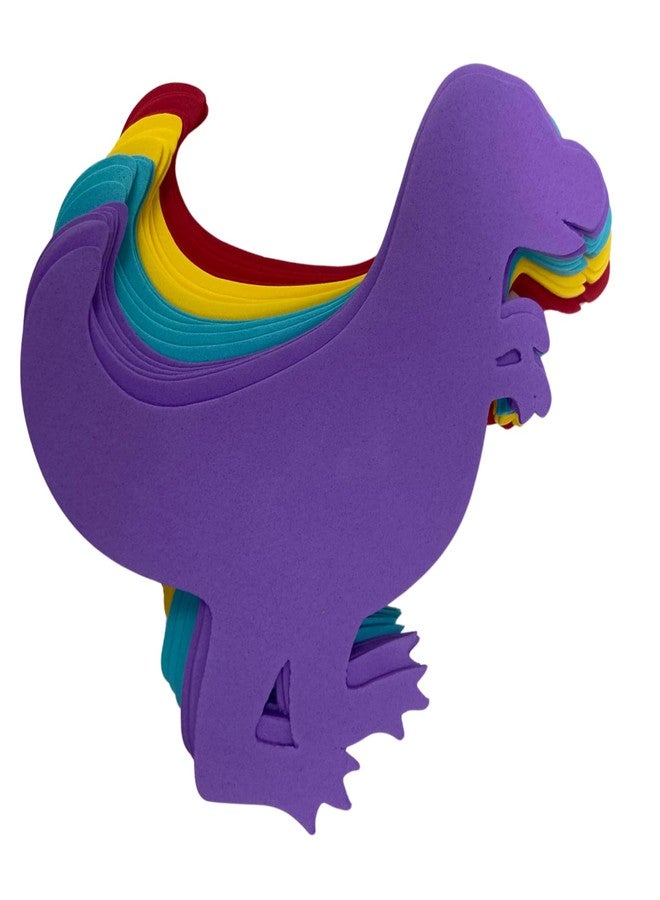 AoneFun Dinosaur Cutouts Large - Dino Craft 24 Dinosaur Crafts for Kids Ages 4-8 Dinosaur Crafts for Kids 3-5 Kids Birthday Party Activities Dinosaur Arts and Crafts for Kids Dinosaur Craft Approx 6" - Image 1