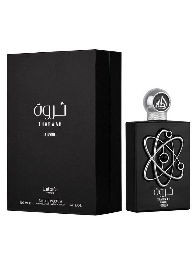 Lattafa Perfumes - Tharwah Silver For Unisex Eau De Parfum Spray 3.4 Ounce - Image 1