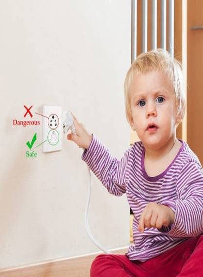 SHOPOWARE Electrical Socket Cover Guards for Child Proofing Outlet Plug Protector for Baby Safety | White | (Pack of 24) - Image 5