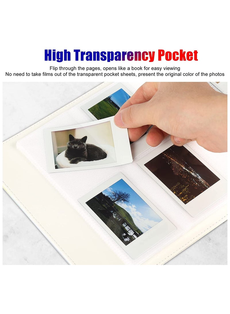 SYOSI 256 Pockets Photo Album for Fujifilm Instax Mini LiPlay 11 90 70 50S 26 25 9 8+ 8 7S Instant Camera for Link SP 1 Printer for Polaroid Snap SnapTouch PIC 300 Z2300 Mint Zip Printer Magic Silver - Image 5