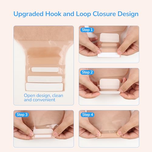 Heagimed 30 PCS Ostomy Supplies Colostomy Bags Two Piece Drainable Pouches with Closure, Ileostomy Stoma Care, Cut-to-Fit, 60mm Max, (20PCS Bags+10PCS Barrier) - Image 5