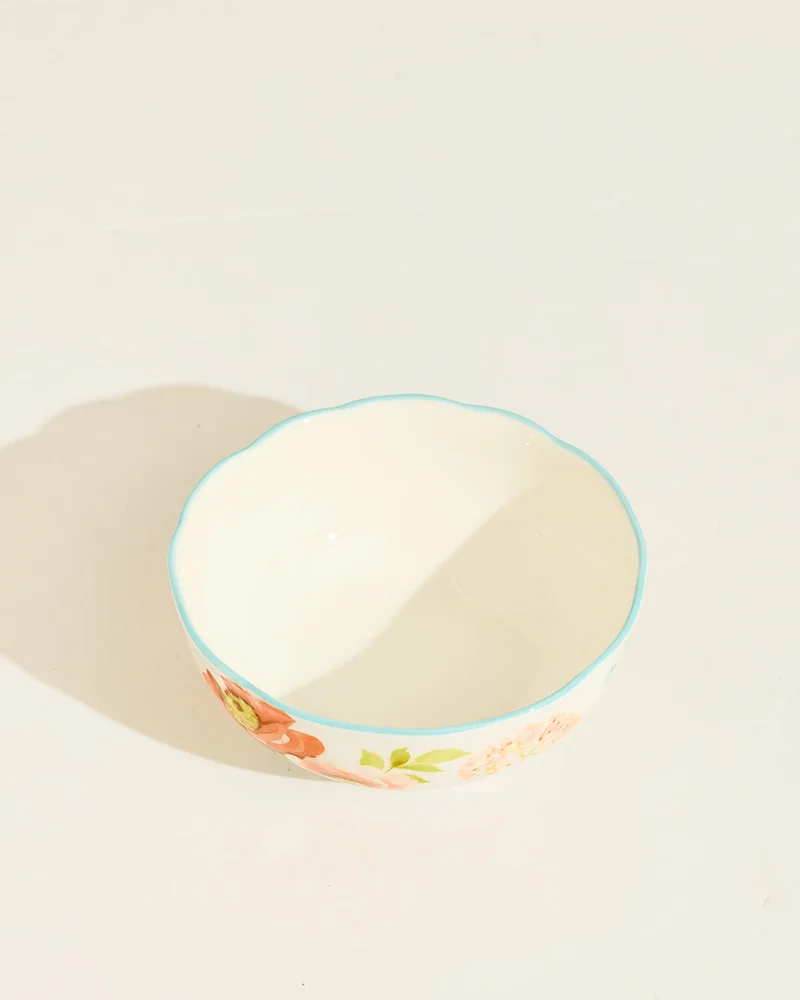 Redtag Ivory And Multicolour Floral Cereal Bowl