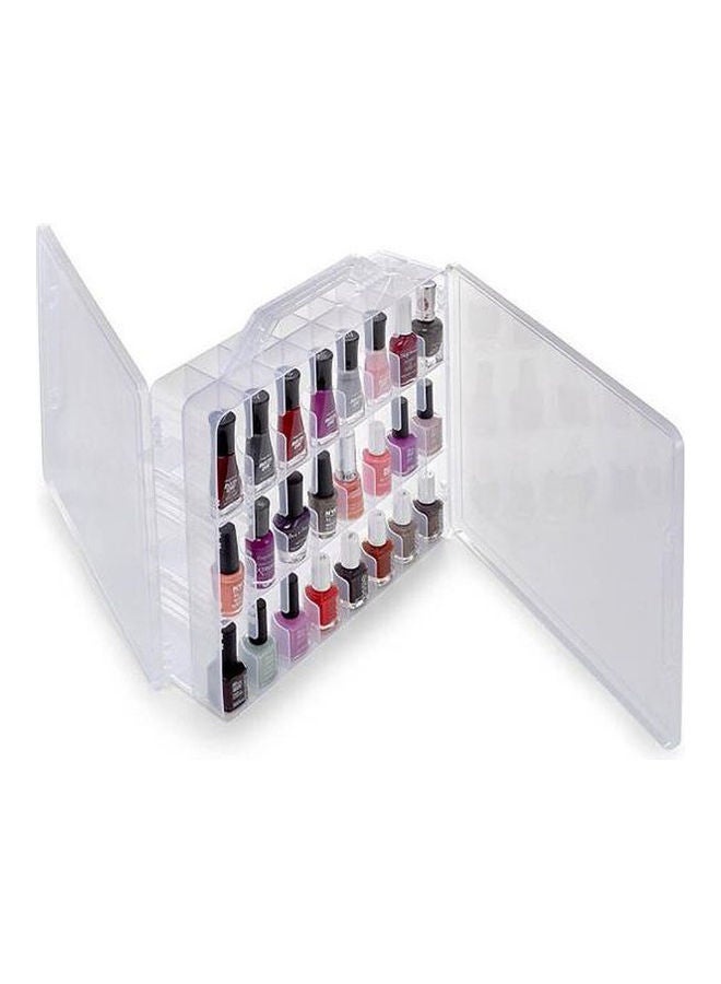 Loquat 48-Grids Nail Polish Storage Box Clear - Image 2