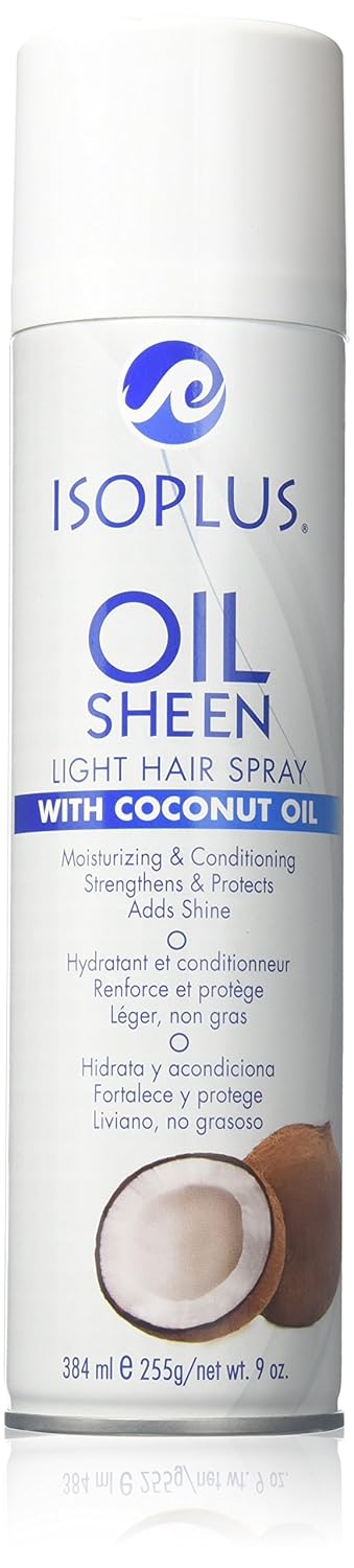 Isoplus Oil Sheen Light Spray Coconut Oil 9 Oz
