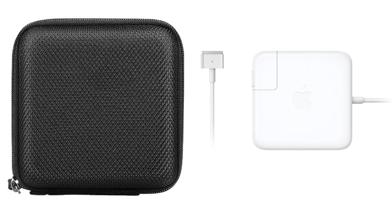 VERTUS® Travel Case for MacBook Charger | Portable Gadget Organiser for MacBook Power Adapter | Storage Organizer Bag for Laptop Accessories, Magic Mouse, USB Drives, GoPro Gadgets (Hard|Black) - Image 1
