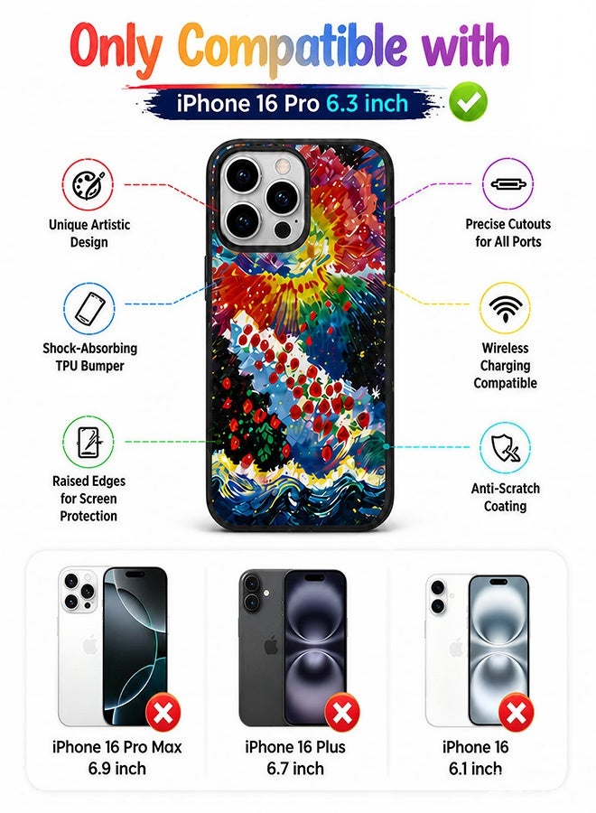 مافي مجموعة حماية 5 في 1 لهاتف iPhone 16 Pro - جراب مزدوج الطبقات مقاوم للصدمات (طبقة داخلية من مادة TPU + طبقة خارجية من مادة PC) مع واقيين للشاشة فائق الوضوح وواقيين شفافين لعدسة الكاميرا - حماية كاملة ضد الصدمات، غطاء هاتف مقاوم لبصمات الأصابع والعرق مع أزرار مستقلة - Image 5