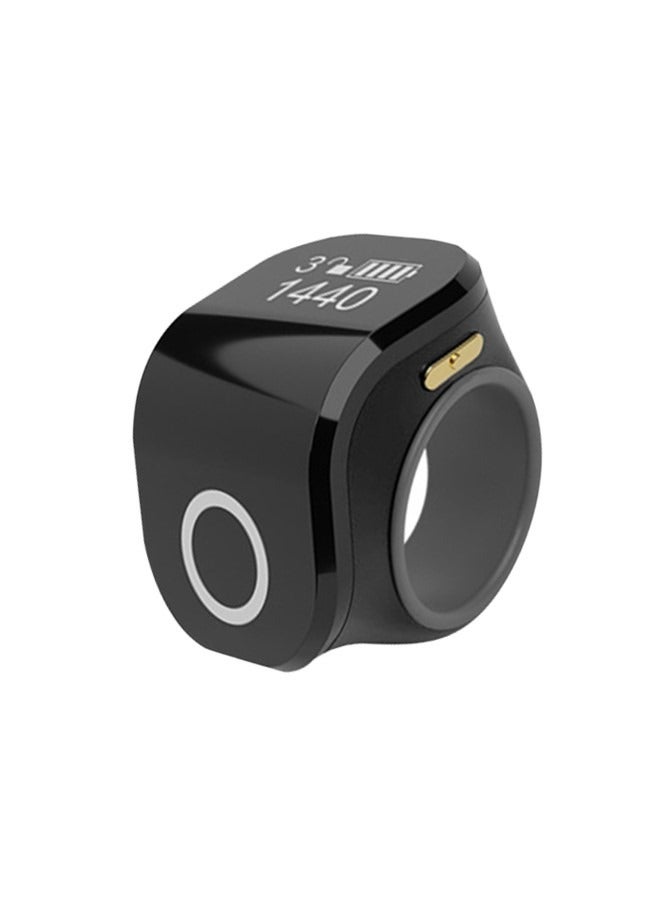 OLED Tasbih Counter Vibration Reminder Zikr Ring Suitable for Muslim Prayer Meditation  - Image 1