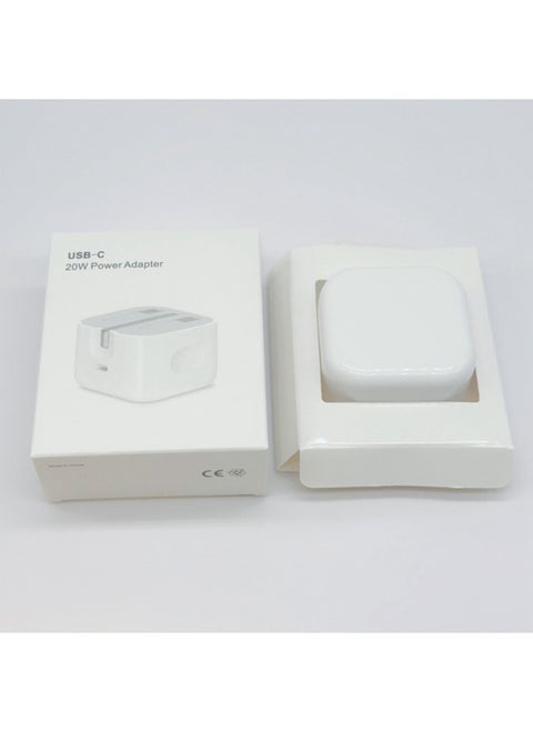 Suitable For Apple Charger PD20W Original British Standard USB-C-port Tablet IPhone Three-legged Fast Charging Head-Specifications:Pd20w British Standard Charging Head
