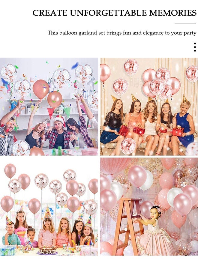 DUNISO 95pcs Multicolor Balloon Garland Arch Kit Pink and White Latex Party Balloons Set For Baby Birthday Wedding Party Background Decorations - Image 4