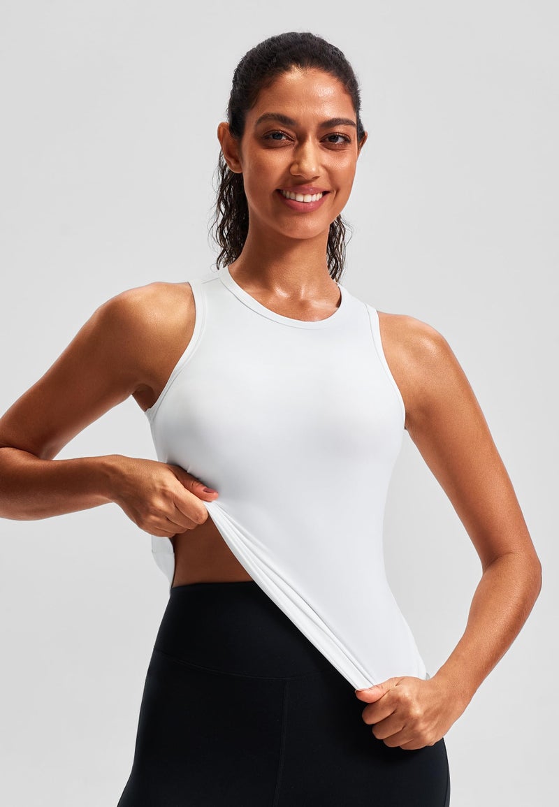JOYSPELS Workout Tank Tops for Women, Butter Soft Yoga Tops, Slim Fit Athletic Tank - Image 4