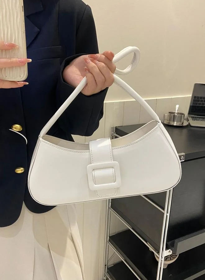Take Two Buckle Flap Detail Shoulder Bag