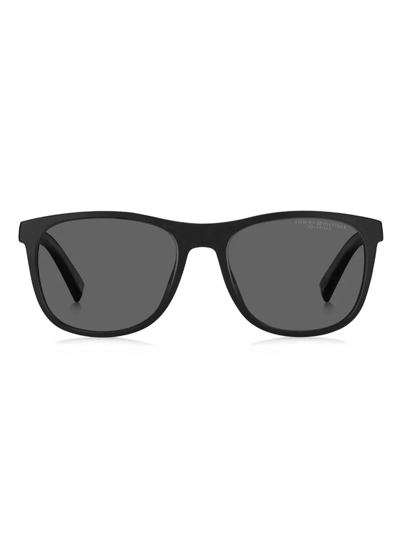 تومي هيلفيغر Men's UV Protection Sunglasses Th 2042/S Black 44.2 - Lens Size: 54 Mm