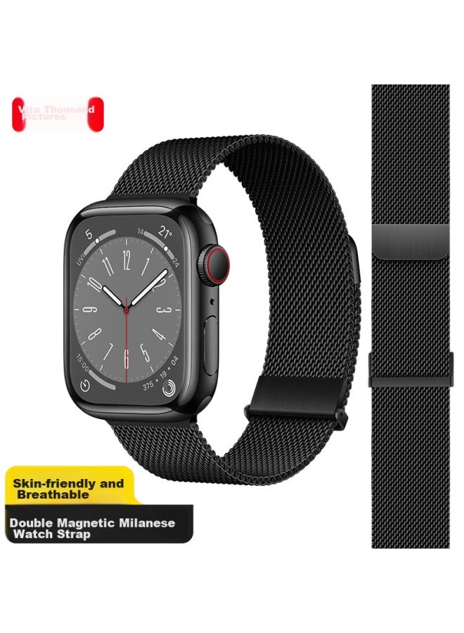 Wei Qiantu Weiqiantu Compatible Apple Watch Band For Apple Iwatch S10/s9/8/7 Milanese Loop 6/se/ultra2 44/45/49mm - Image 1