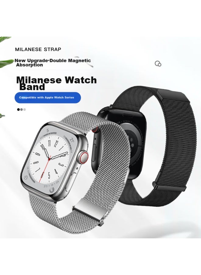 Wei Qiantu Weiqiantu Compatible Apple Watch Band For Apple Iwatch S10/s9/8/7 Milanese Loop 6/se/ultra2 44/45/49mm - Image 2