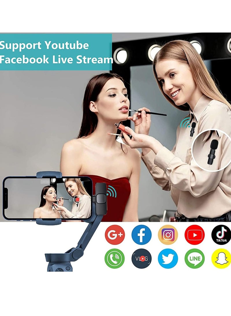(2022 Upgrade) Bentifar Wireless Lavalier Microphone for iPhone iPad Mini Mic for YouTube Facebook Live Stream TikTok Vlog Zoom Video Recording - Image 2