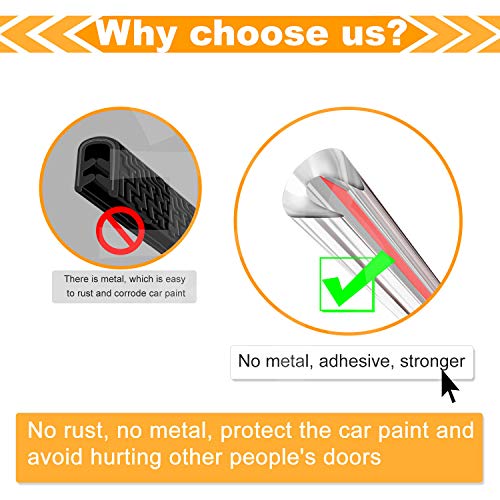 Eytool Clear Door Edge Guards for Cars,Car Door Protector with U Shape Car Door Guards Ding Protector Fit for Most Car (Clear, 32FT) - Image 3