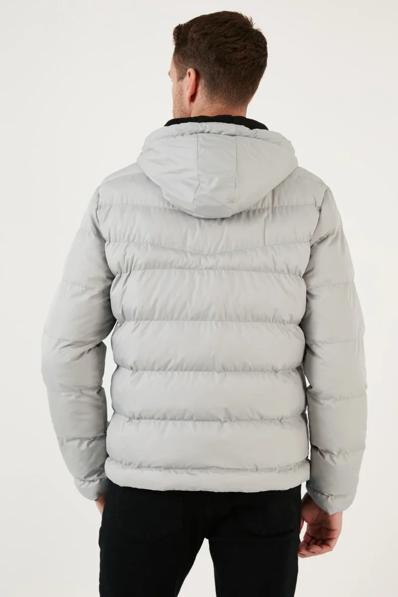 Buratti Hooded Zipper Pocket Slim Fit Coat Men's Coat 6490001