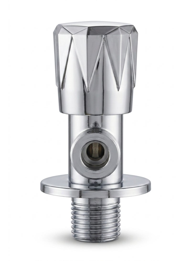 SUS304 Stainless Steel Angle Valve G1/2, Water Shut Off Stop Valve with Premium Ceramic Cartridge, Leak-Proof Anti-Rust Valve for Bathroom, Toilet, Wash Basin, Kitchen & Bidet Sprayer - Image 3