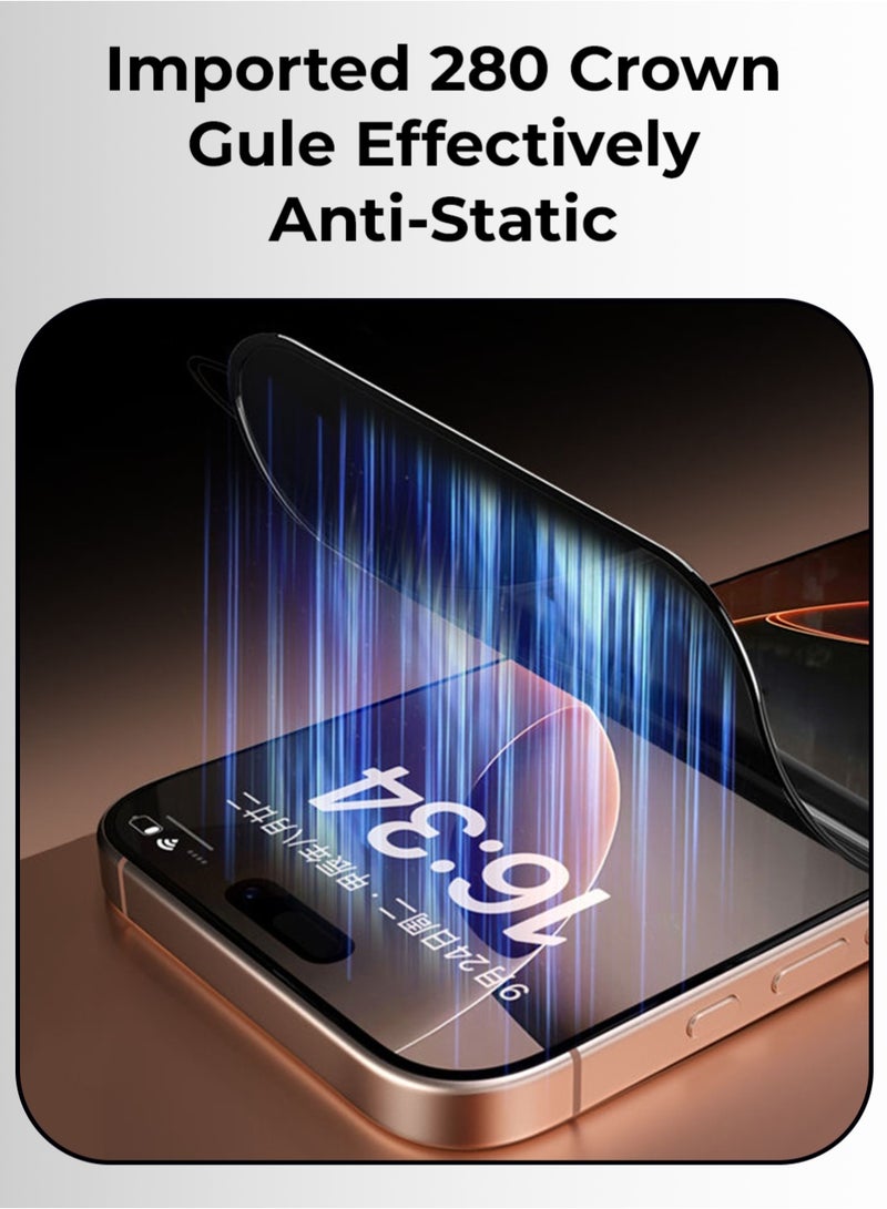 glassology iPhone 17 Pro Max Privacy Screen Protector 6.9 Inch 9H Anti‑Spy Tempered Glass, Ultra HD Clear, Scratch‑Resistant, Anti‑Fingerprint, Military‑Grade Bubble‑Free Protection - Image 5