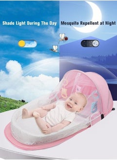 MIXDE Baby Travel Portable Mobile Crib Foldable Newborn Multi-function Folding Bed With Toys Multipurpose Mummy Diaper Bag  - Image 5