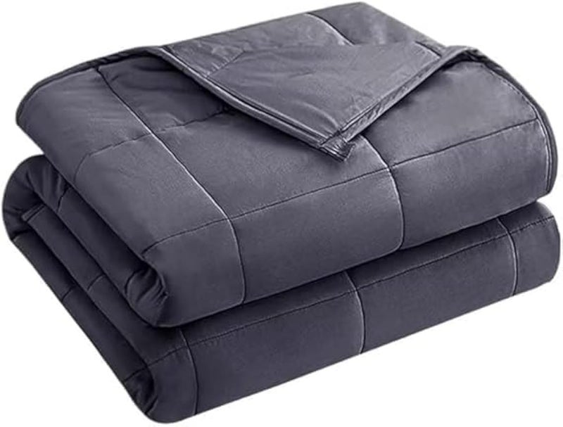 yescool Weighted Blanket for Adults 20 lbs 48 x 72 Grey Cooling Heavy Blanket for Sleeping Perfect for 140160 lbs Twin Size Breathable Blanket with Premium Glass Bead Machine Washable