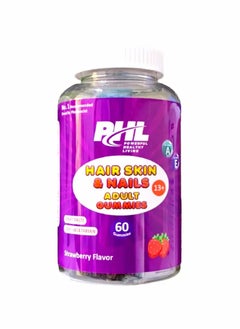 PHL Hair,Skin & Nail  Adult Gummies 60's 
