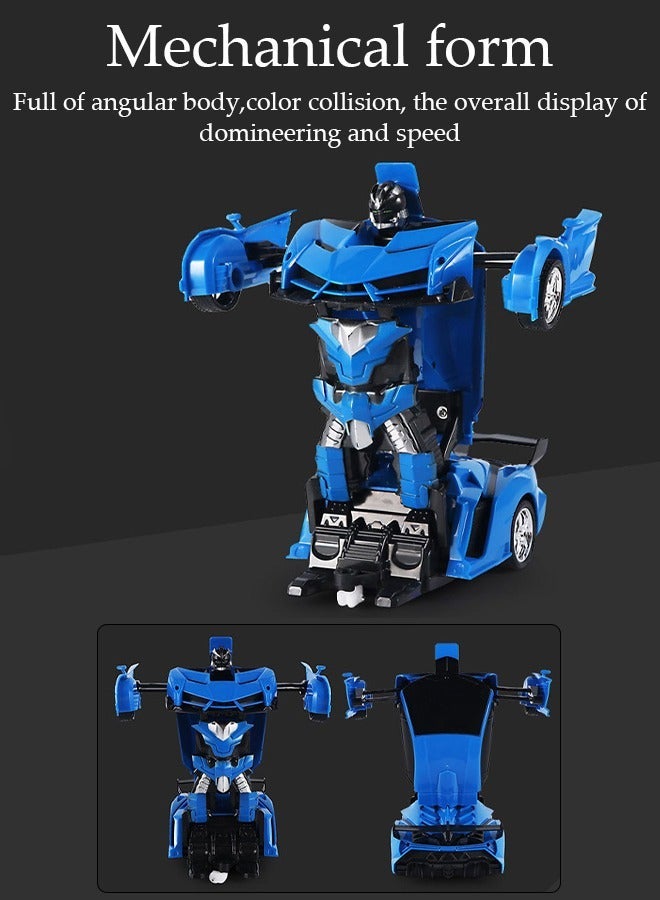 DUNISO 2-in-1 remote control car and conversion robot model kit wireless remote control toy car simulation driving car children's and adult toy car gifts - Image 3