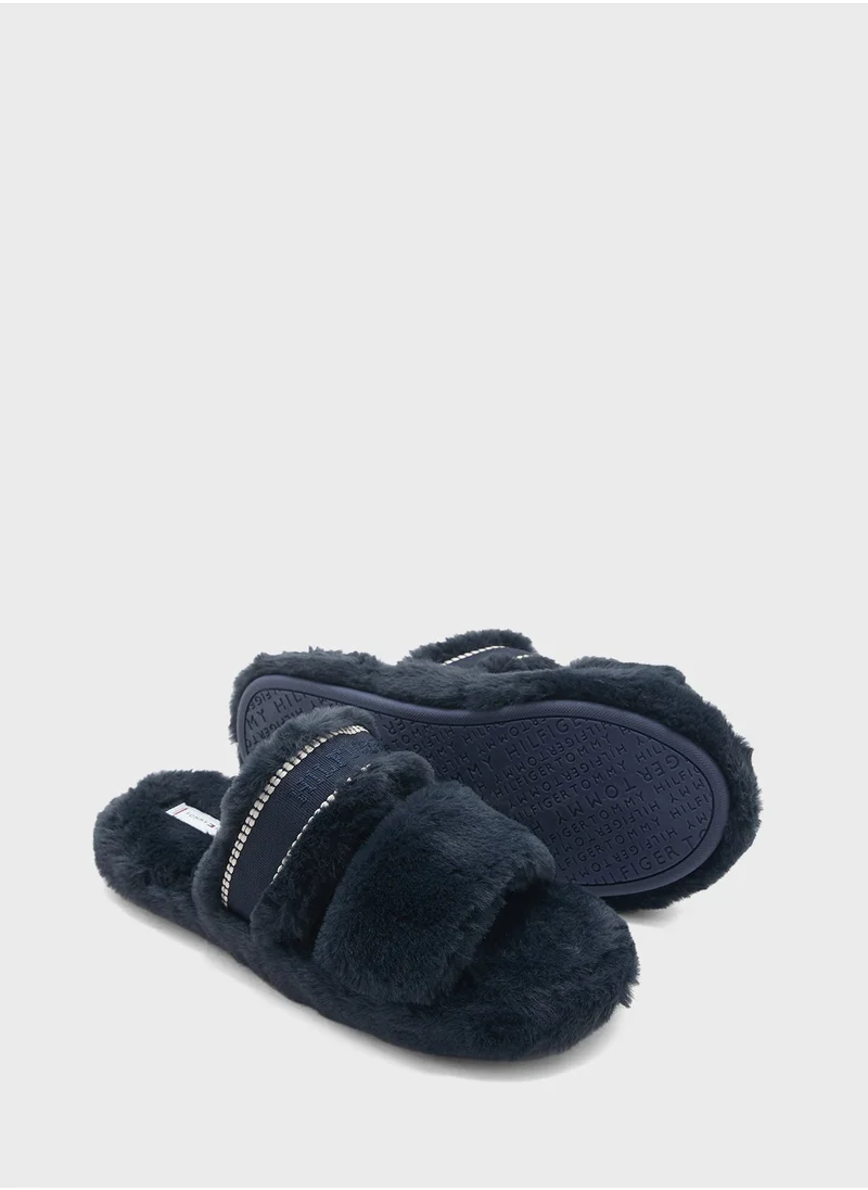 تومي هيلفيغر Double Strap Bedroom Slippers
