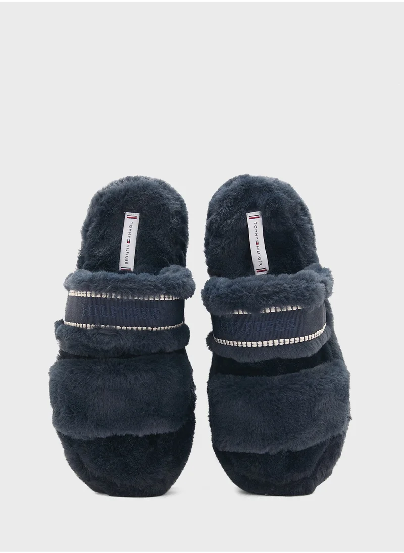 تومي هيلفيغر Double Strap Bedroom Slippers
