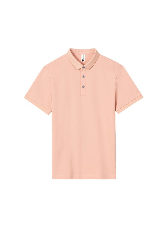 ASK Wandao Honeycomb Pique Polo Shirt Ds9002 Lotus Pink Regular Fit XL - Image 4