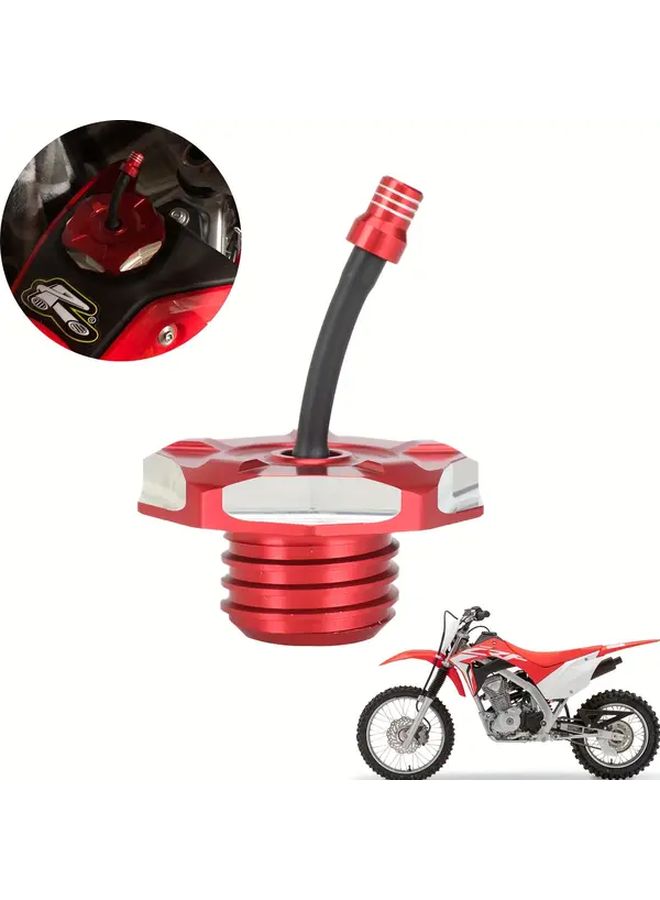 Red CNC Fuel Tank Cover Cap for Honda CRF110 CRF125 Dirt Bike 2019 2025 Model - Image 1