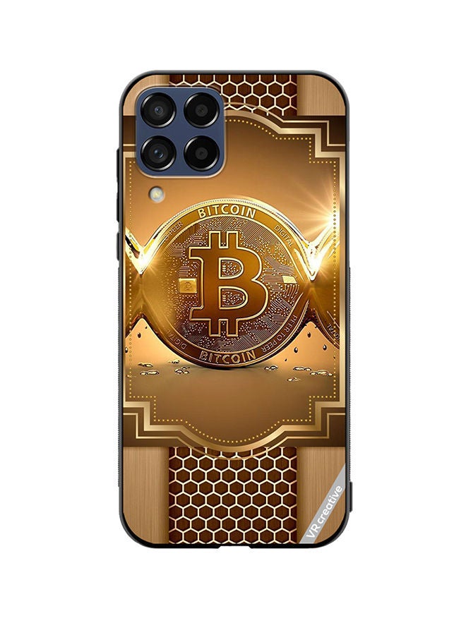 VR CREATIVE Protective Case Cover For Samsung Galaxy M33 Royal Bitcoin Design Multicolour - Image 1