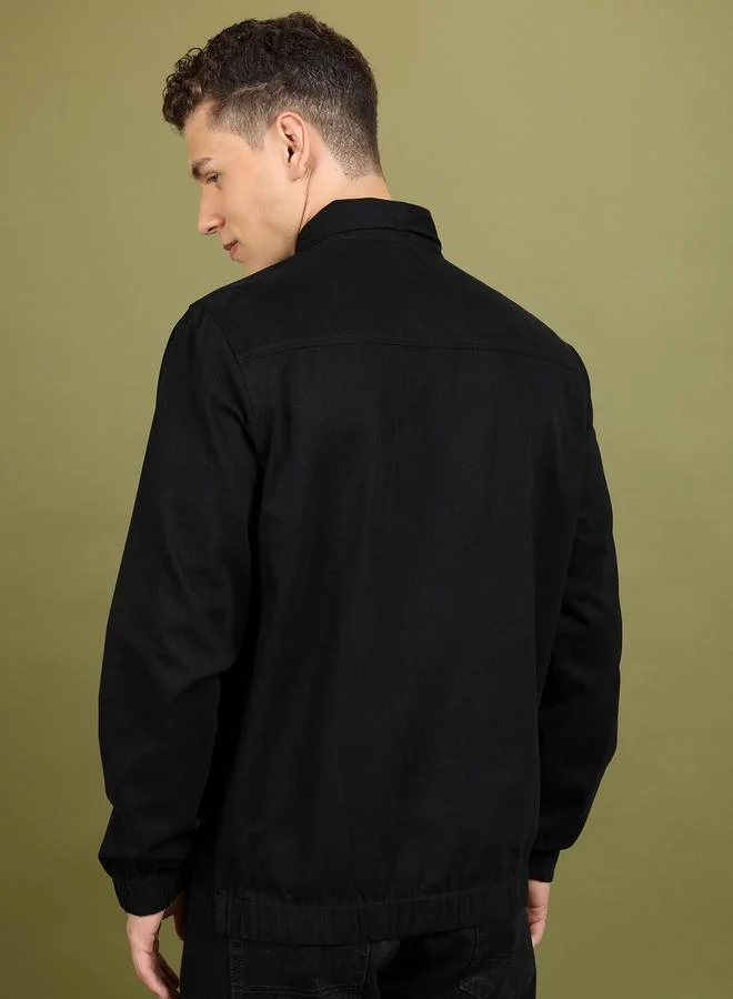 HIGHLANDER HIGHLANDER Collared Zip Up Regular Fit Jacket