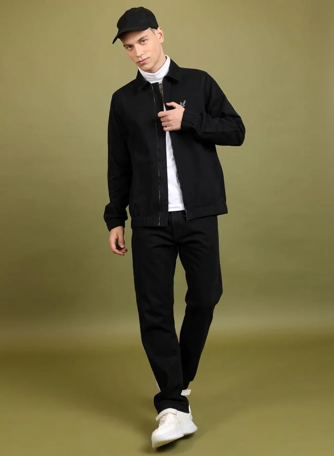 HIGHLANDER HIGHLANDER Collared Zip Up Regular Fit Jacket