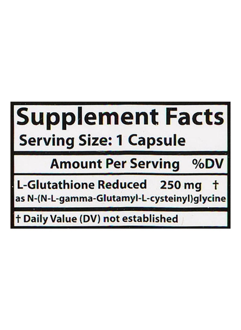 Healthy Origins L-Glutathione Reduced, CLINICALLY STUDIED, 250 mg Dietary Supplement - 60 Veggie Capsules  - Image 4