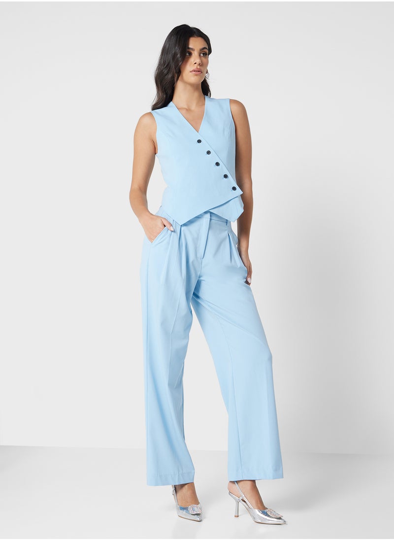 VERO MODA - Pocket Detail Wide Leg Pants - Image 1