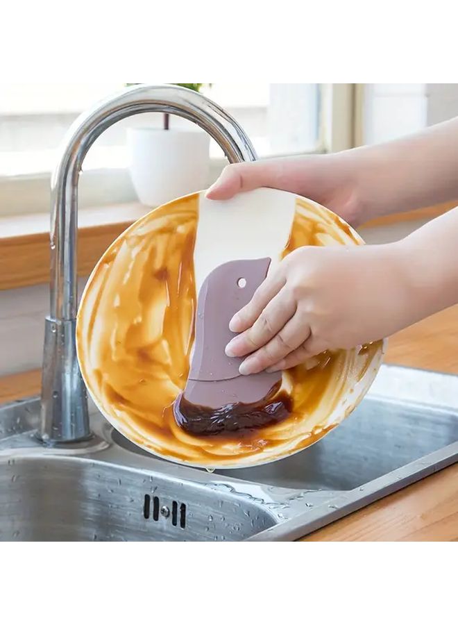Green Penguin Silicone Kitchen Scraper Flexible Cleaning Tool For Stains - Image 5