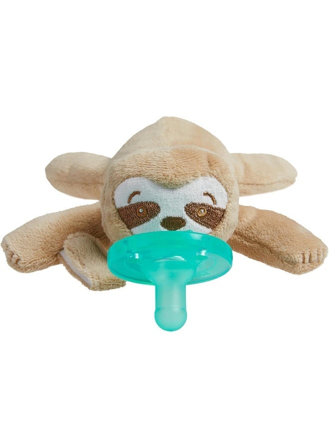 Avent AVENT Philips Soothie Snuggle Pacifier Holder with Detachable Pacifier, Sloth, 0m+, SCF347/07 - Image 1