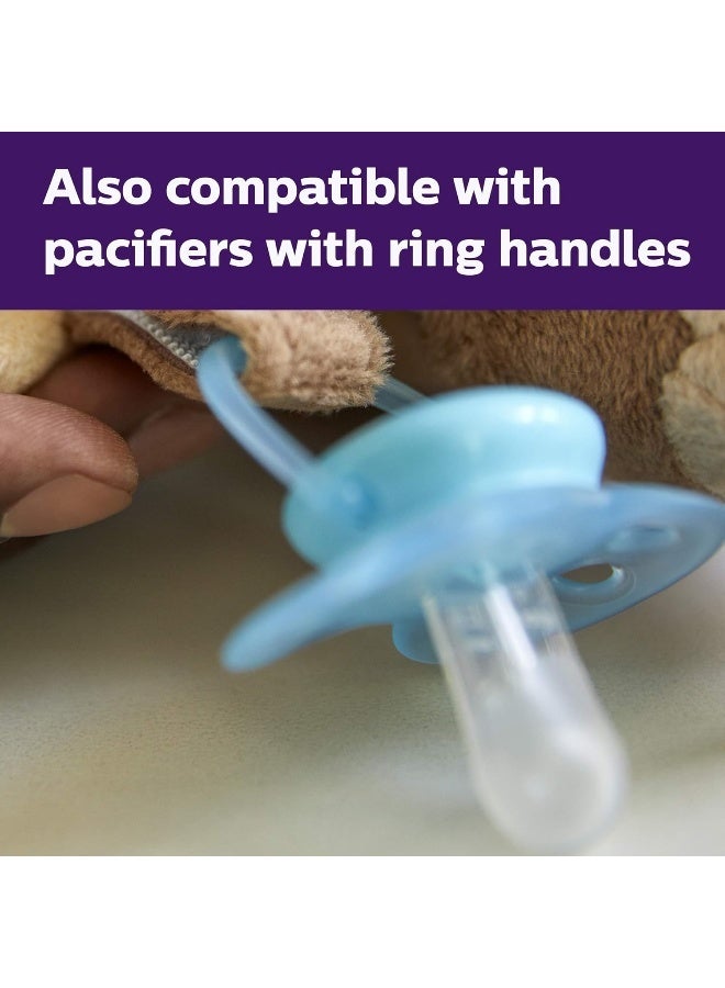 Avent AVENT Philips Soothie Snuggle Pacifier Holder with Detachable Pacifier, Sloth, 0m+, SCF347/07 - Image 4
