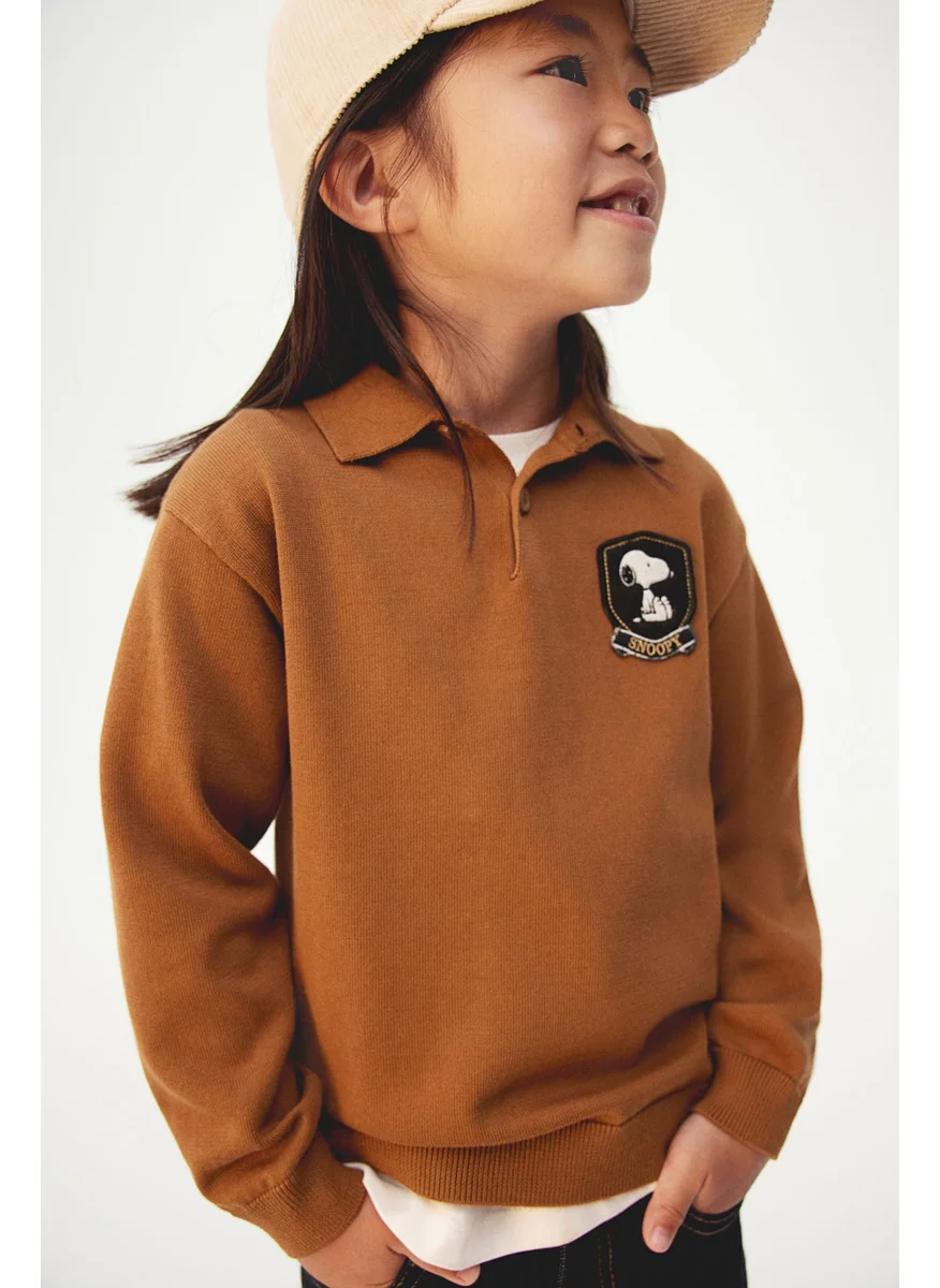 اتش اند ام Fine-Knit Polo Shirt