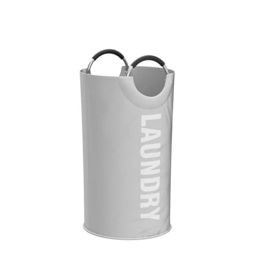Velolight Laundry Basket with Handles (Large 82 Ltr) Big Foldable Laundry Bag Waterproof Bin Hamper for Dirty Used Clothes for Washing (72Cms * 38Cms) (Light Grey, Large) - Image 4